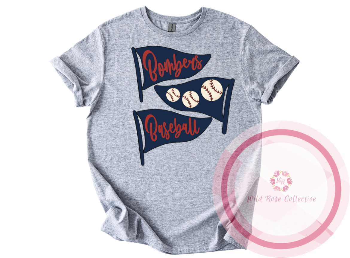 Bombers Baseball Flag Tshirt