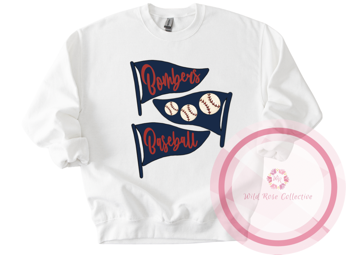 Bombers Baseball Flag Sweatshirt