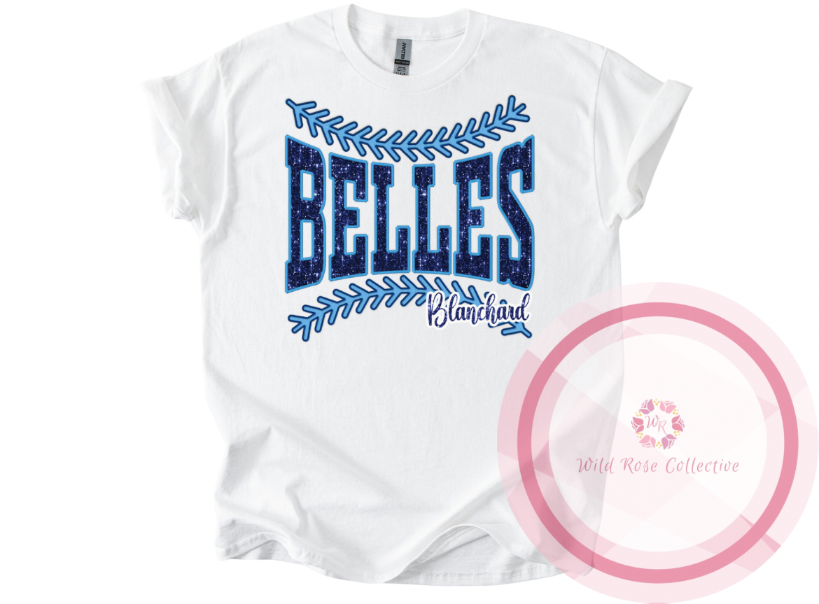 Blanchard Belles Faux Sequin Laces Tshirt