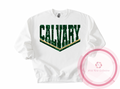 Calvary Dual Line Faux Sequins Sweatshirt