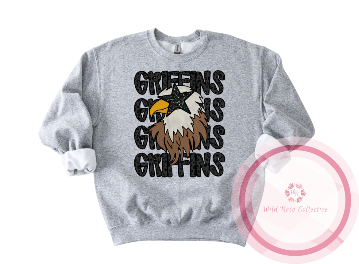 Black Leopard Preppy Griffins Sweatshirt
