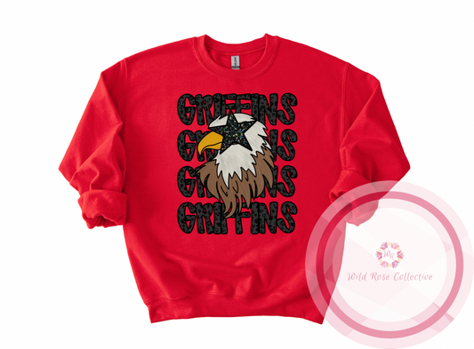Black Leopard Preppy Griffins Sweatshirt