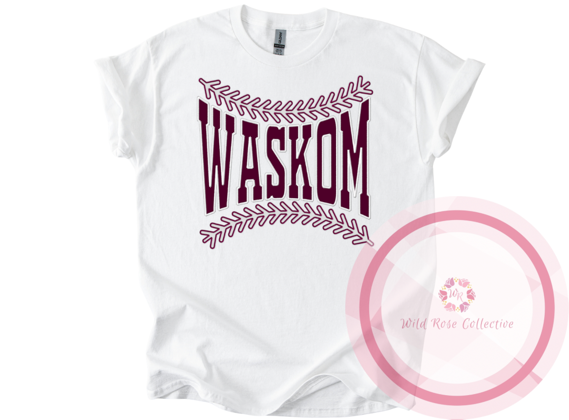 Waskom Baseball Laces Tshirt