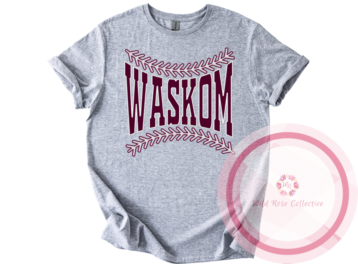 Waskom Baseball Laces Tshirt