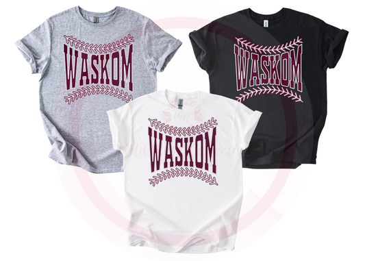 Waskom Baseball Laces Tshirt