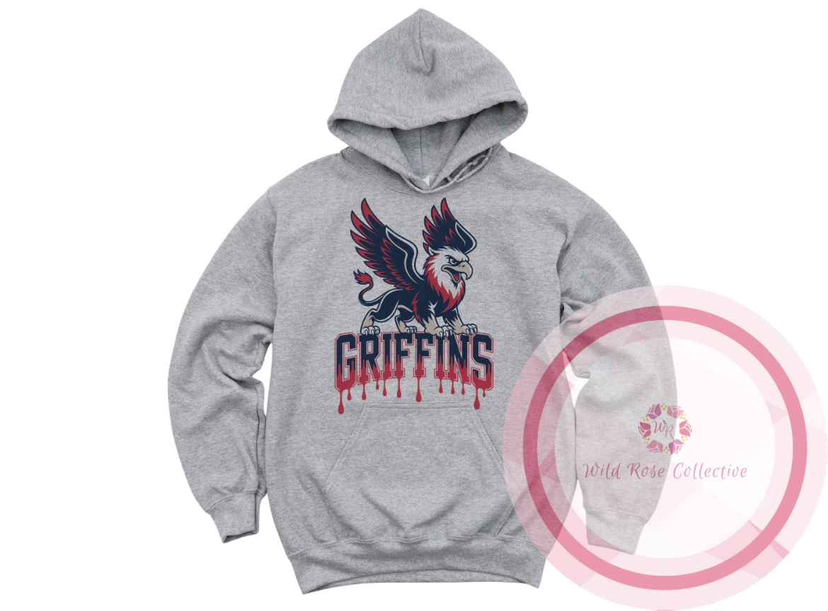 Griffins Mascot Drip Hoodie