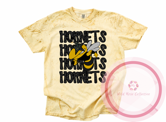 Black Leopard Preppy Hornets Tshirt