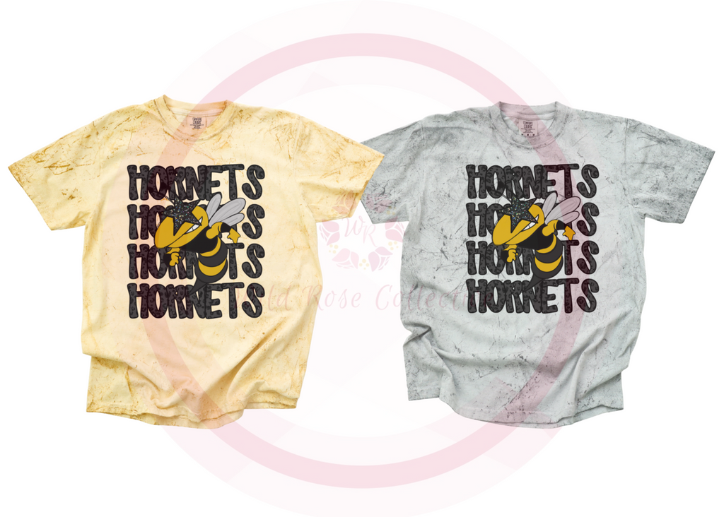 Black Leopard Preppy Hornets Tshirt