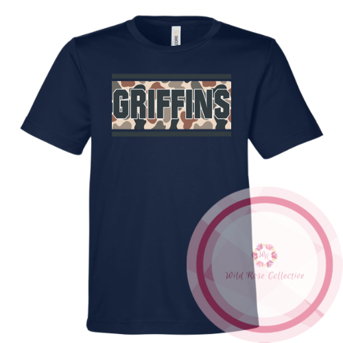 Griffins Camo Patch Performance Tshirt