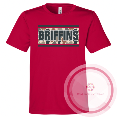 Griffins Camo Patch Performance Tshirt