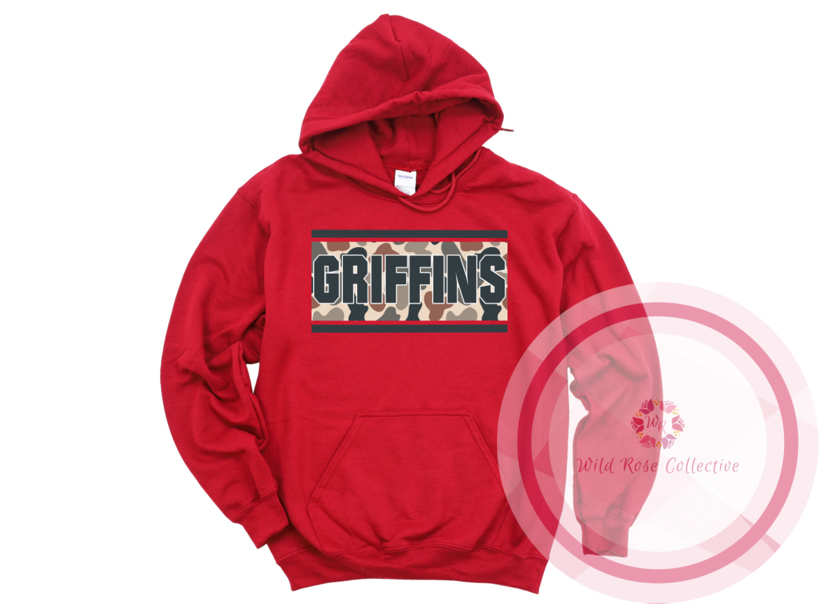 Griffins Camo Patch Hoodie