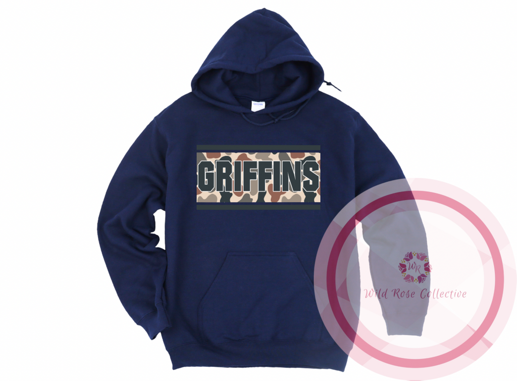 Griffins Camo Patch Hoodie