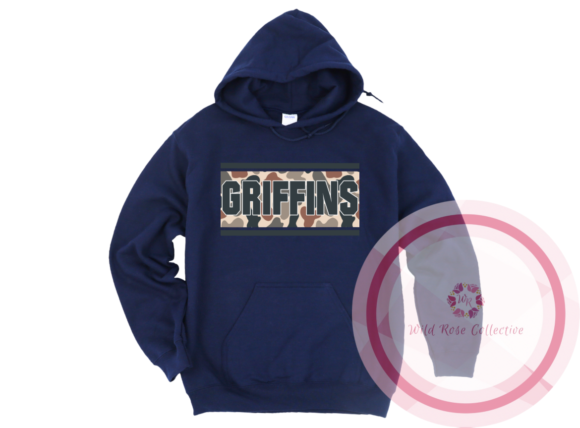 Griffins Camo Patch Hoodie