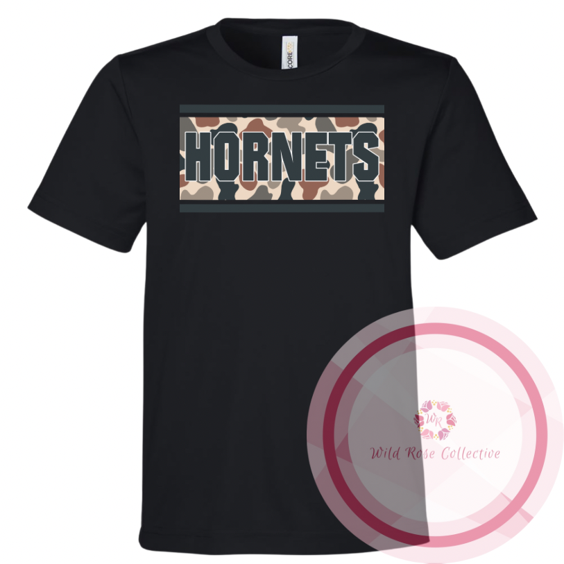 Hornets Camo Patch Performance Tshirt