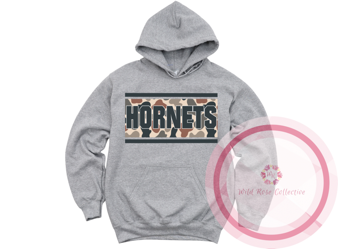 Hornets Camo Patch Hoodie