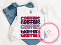 Griffins Navy & Red Cheetah Sweatshirt