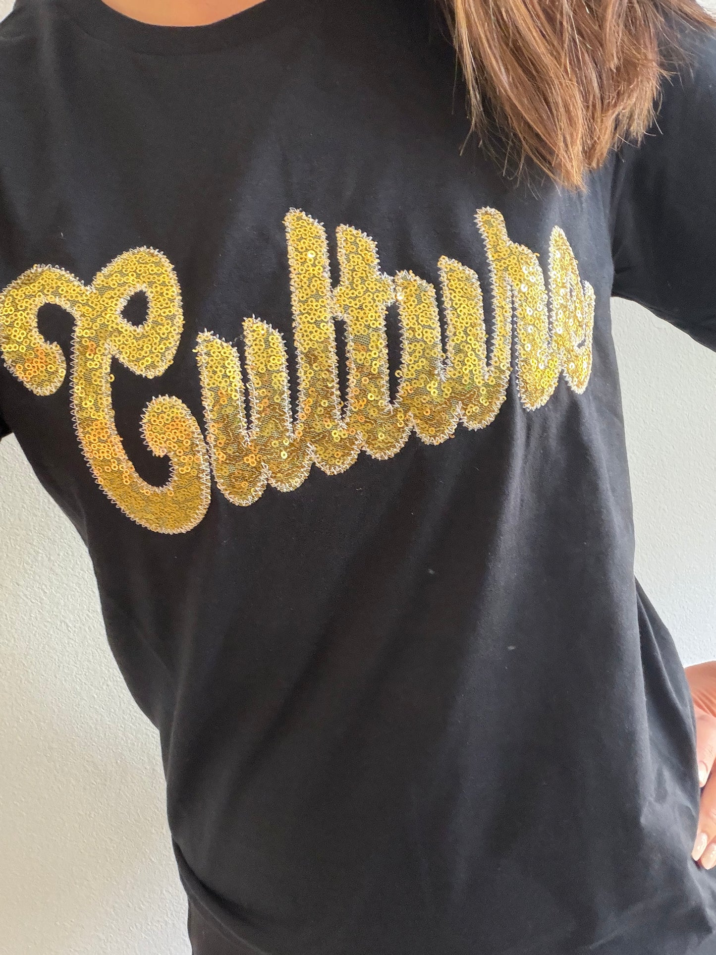 Culture Varsity Sequin Tee *IN STOCK*