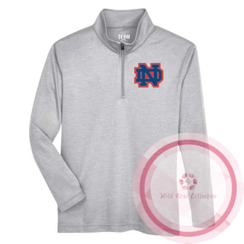 ND long sleeve quarter zip - gray