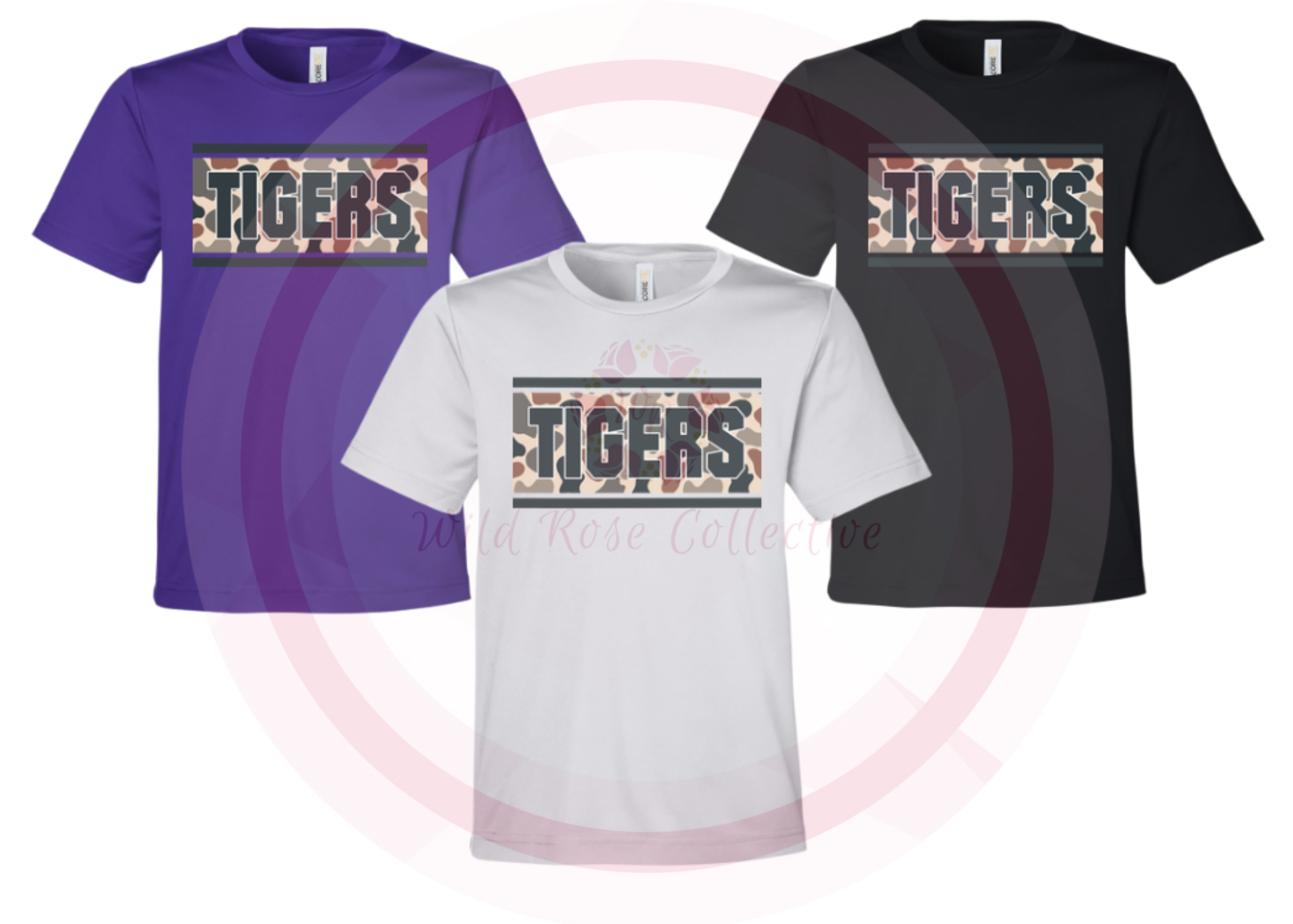 Tigers Camo Patch Performance Tshirt