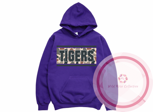 Tigers Camo Patch Hoodie