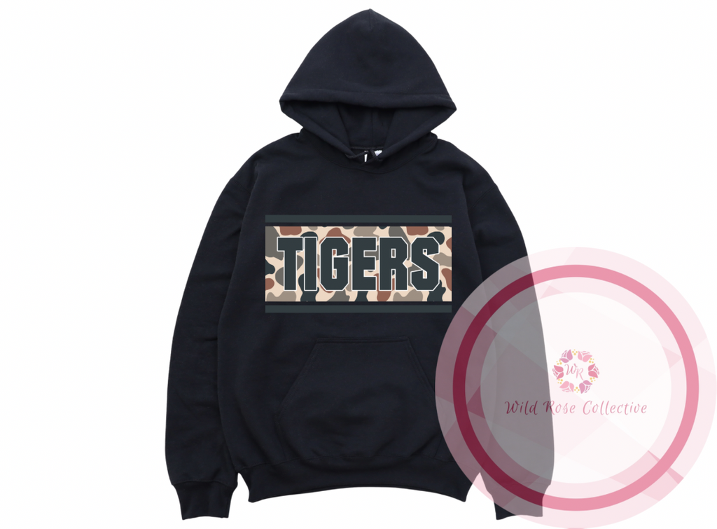 Tigers Camo Patch Hoodie
