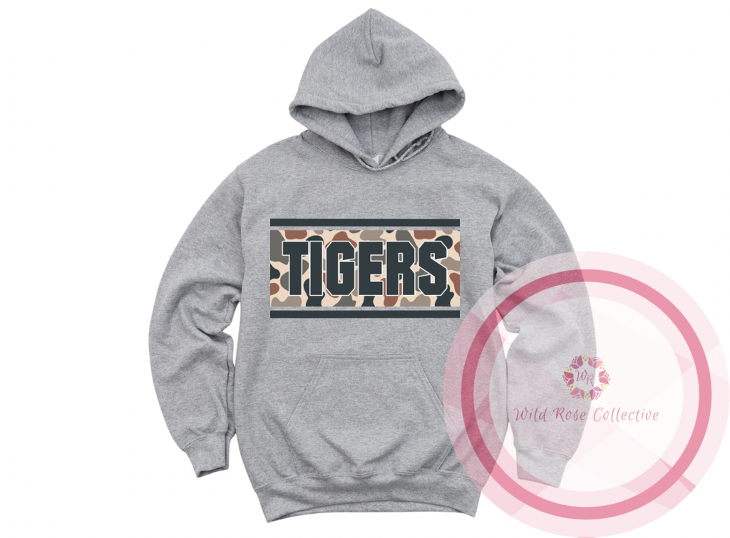 Tigers Camo Patch Hoodie