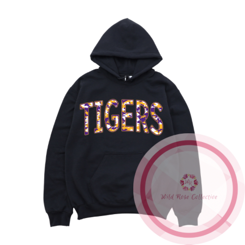 Tigers Purple & Gold Camo Hoodie