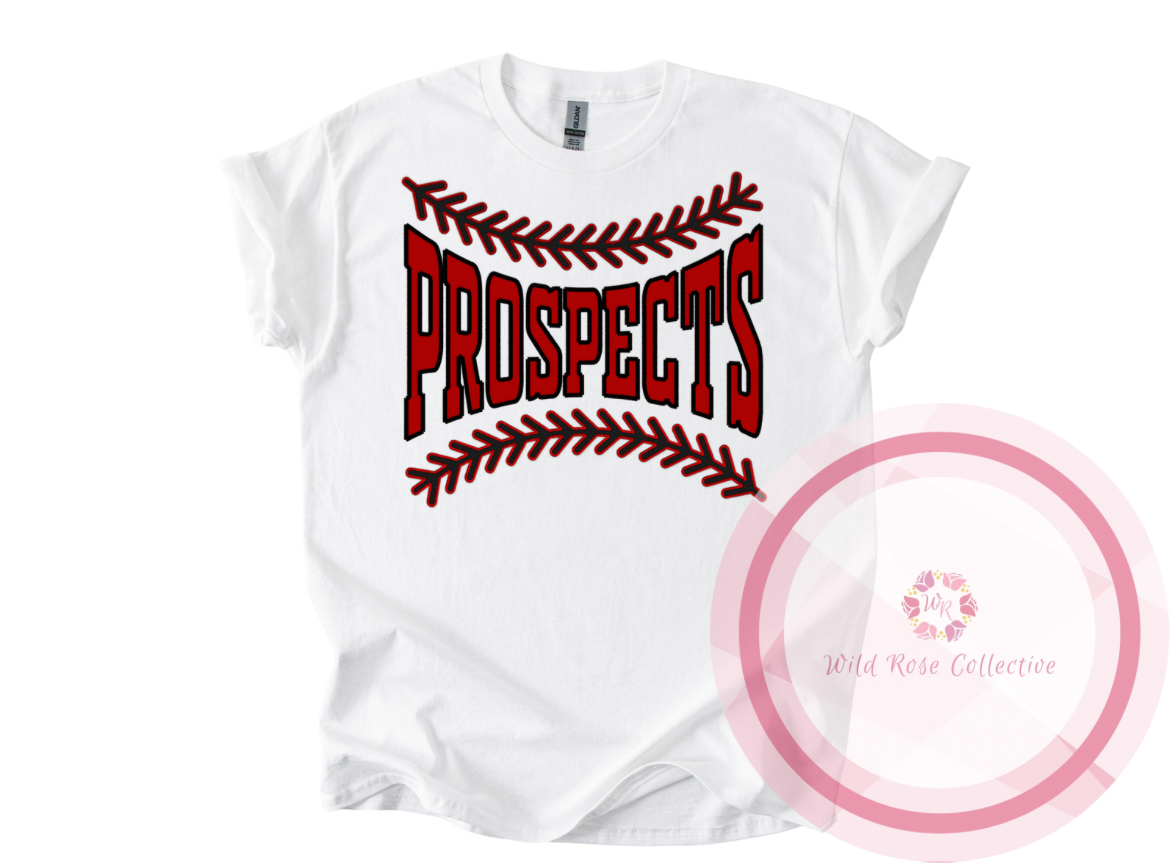 LA Prospects Baseball Laces Tshirt