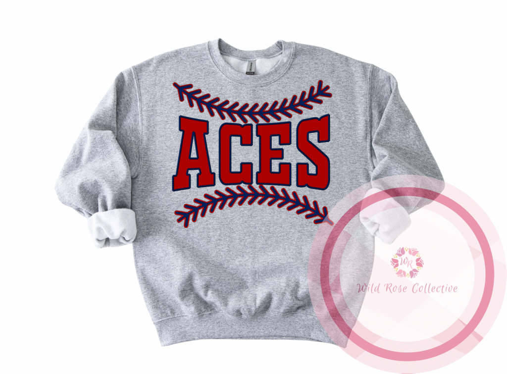 Aces Baseball Laces Sweatshirt