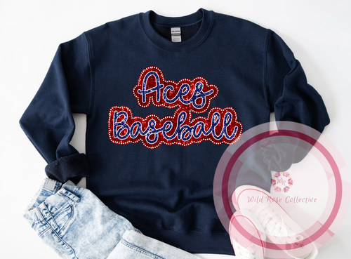 Aces Dotted Glitter Sweatshirt