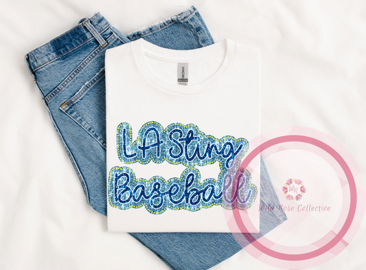 LA Sting Dotted Glitter Tshirt