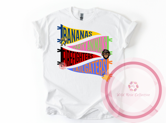 Banana Ball Pennant Flag Tshirt