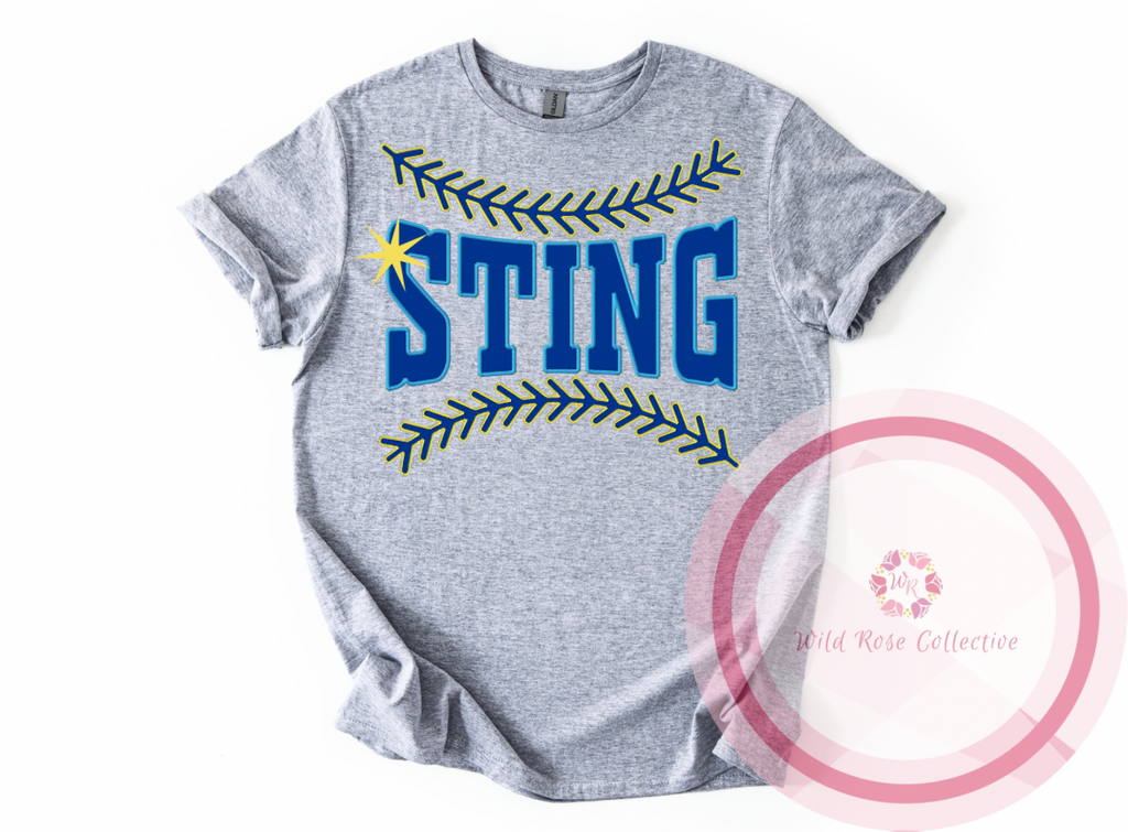 LA Sting Baseball Laces Tshirt
