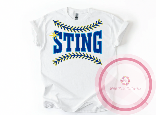 Sting Baseball Laces Tshirt
