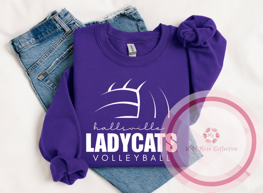 Hallsville Ladycats Volleyball Sweatshirt