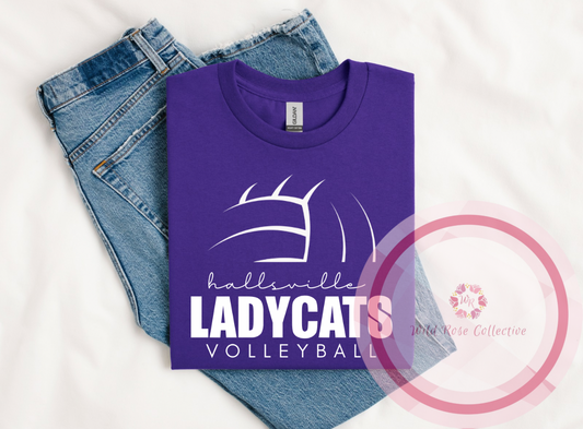 Hallsville Ladycats Volleyball Tshirt