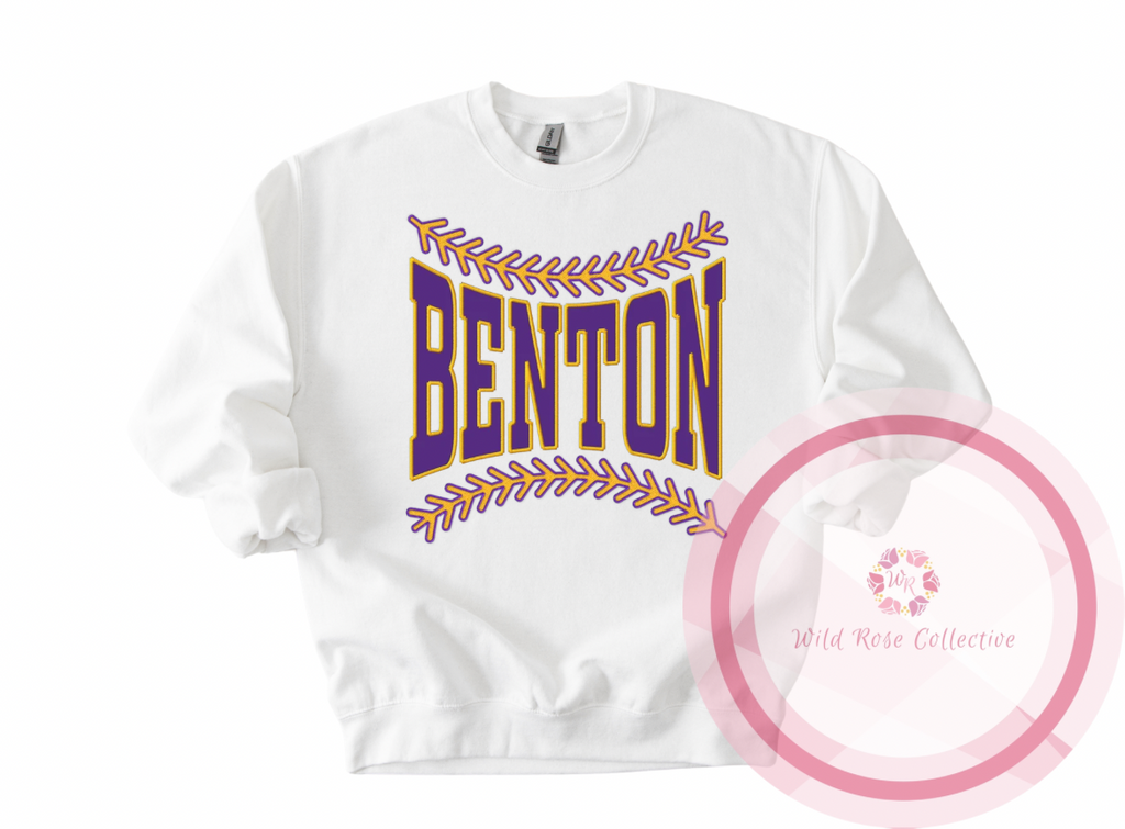 Benton Baseball Laces Sweatshirt