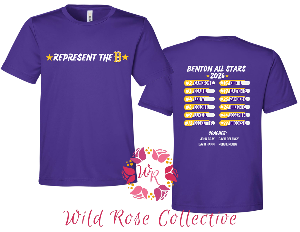 Benton Allstars Roster Drifit Tshirt