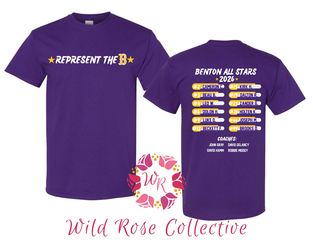 Benton Allstars Roster Cotton Tshirt