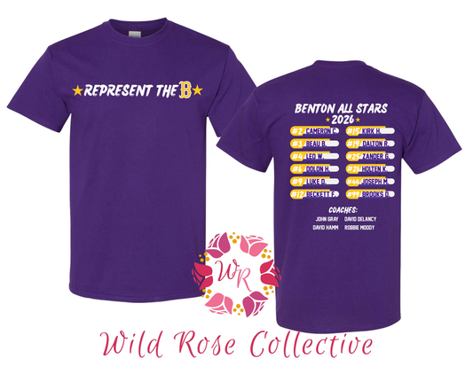 Benton Allstars Roster Cotton Tshirt