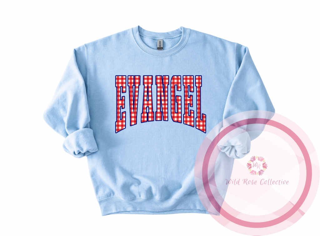 Evangel Gingham Sweatshirt