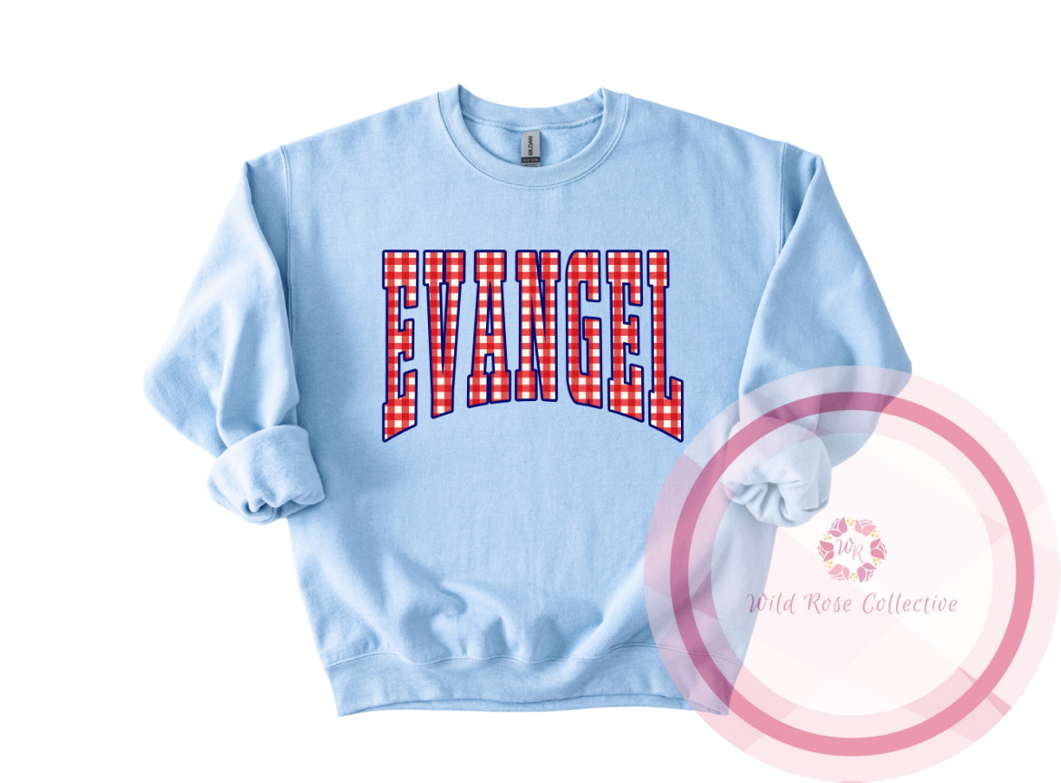 Evangel Gingham Sweatshirt