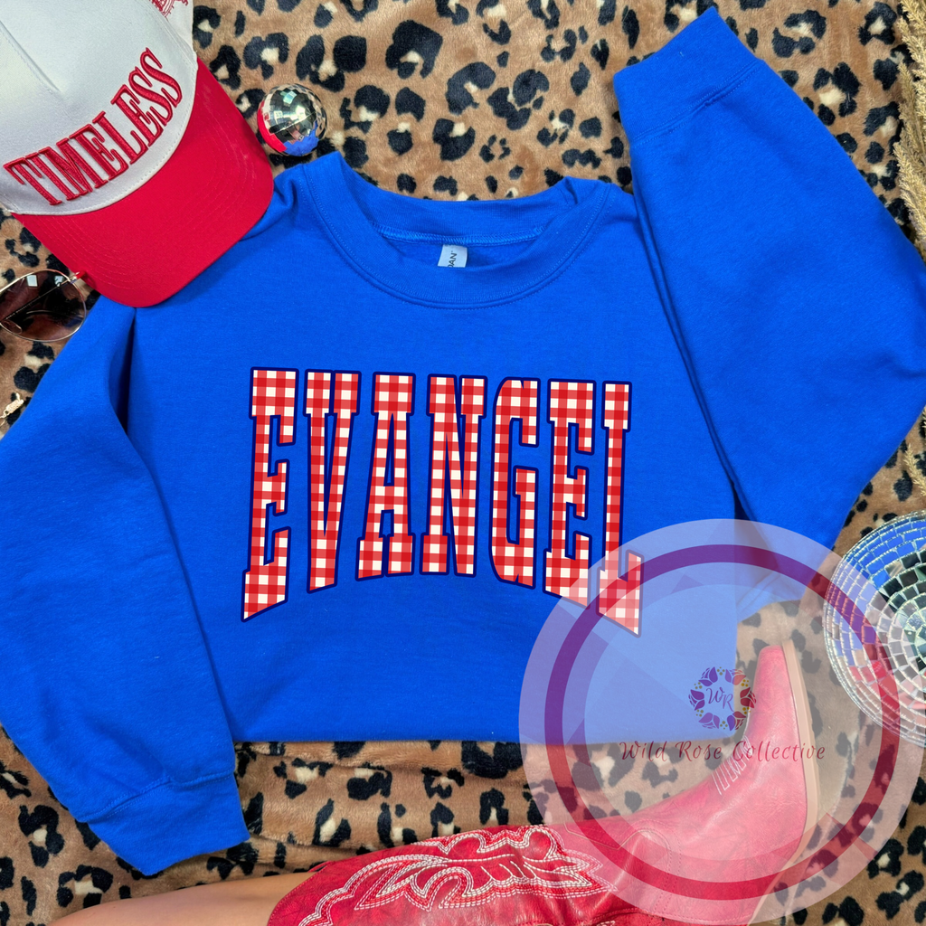 Evangel Gingham Sweatshirt