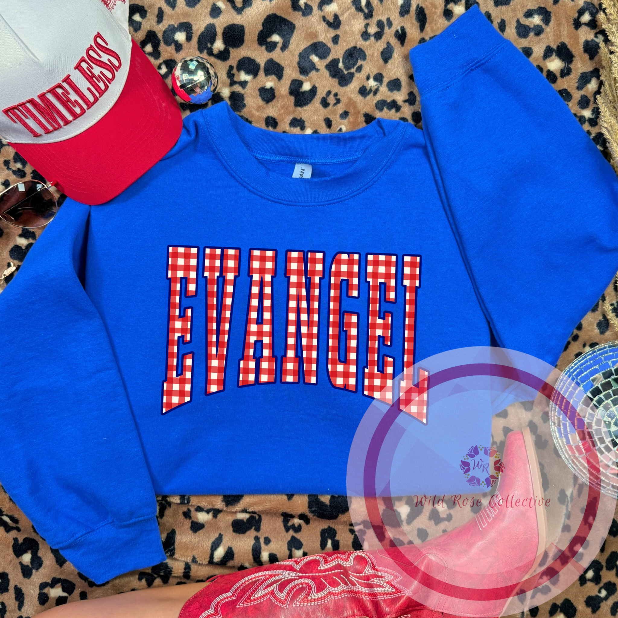 Evangel Gingham Sweatshirt