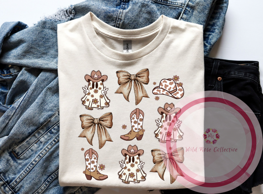 Cowboy Ghost Coquette Tshirt