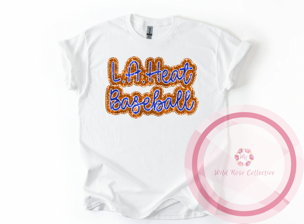 LA Heat Dotted Glitter Tshirt