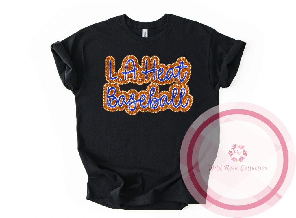 LA Heat Dotted Glitter Tshirt