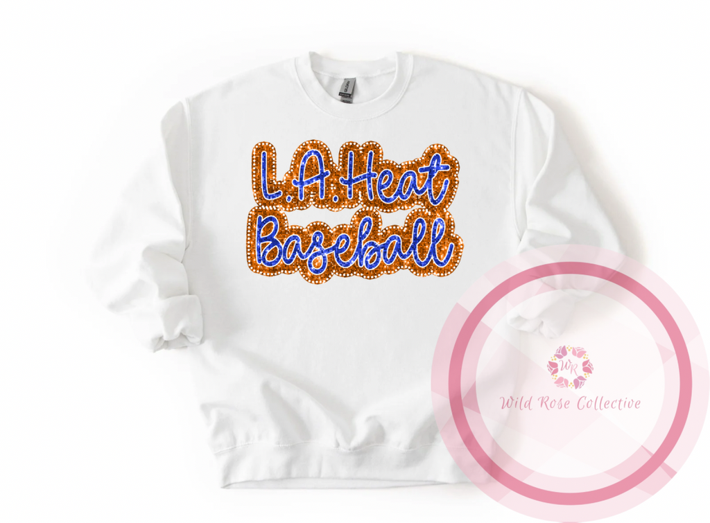 LA Heat Dotted Glitter Sweatshirt