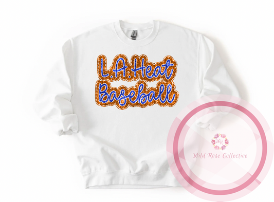 LA Heat Dotted Glitter Sweatshirt