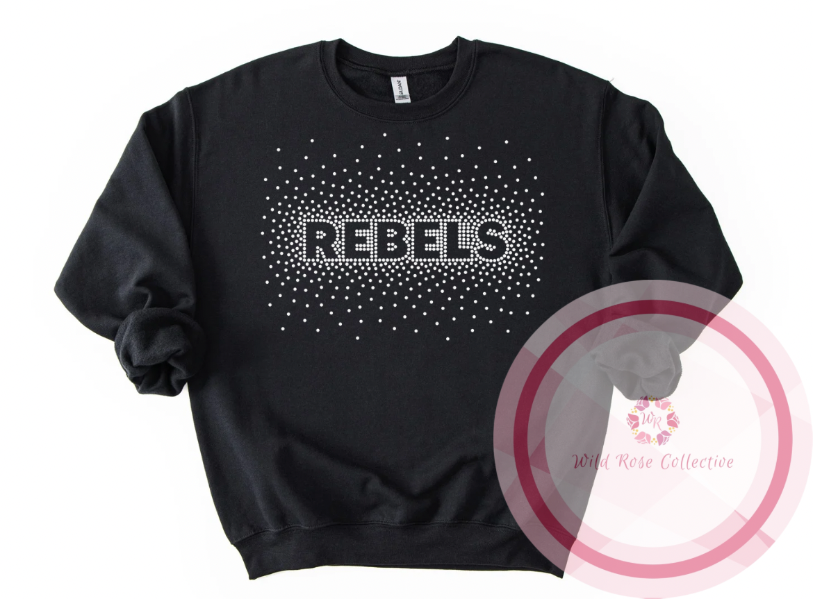 Rebels Faux Rhinestone Sweatshirt